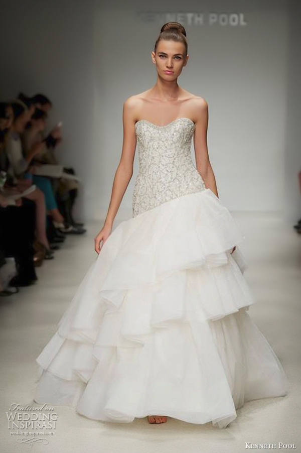 kenneth pool wedding dress fall 2012 collection deanna