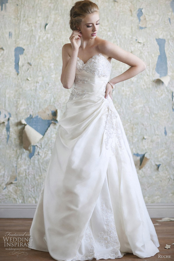 ruche wedding dress 2012 ava