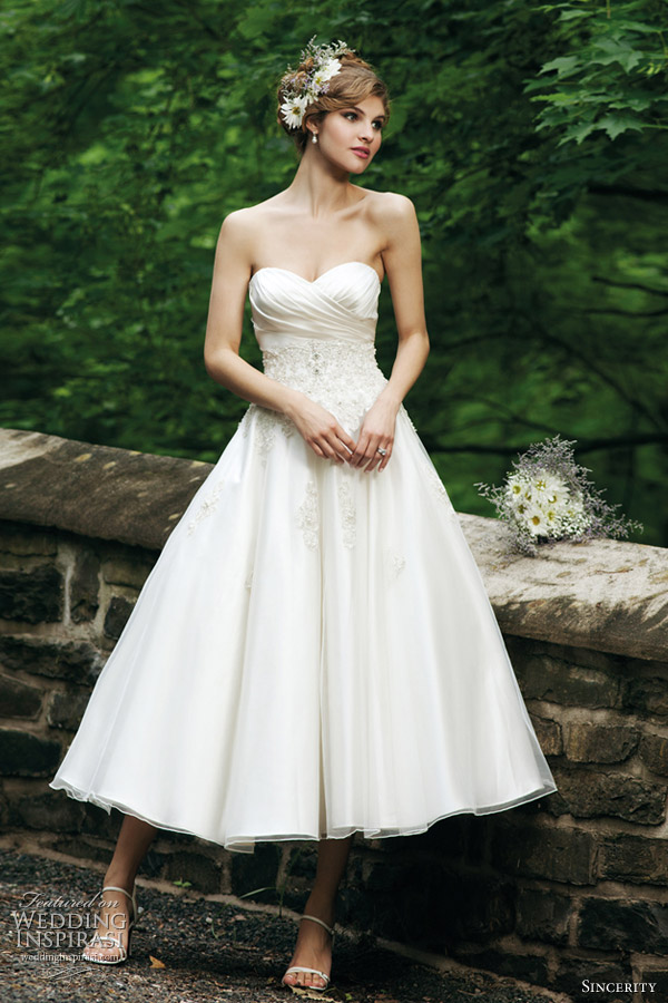 tea length wedding dress 2012