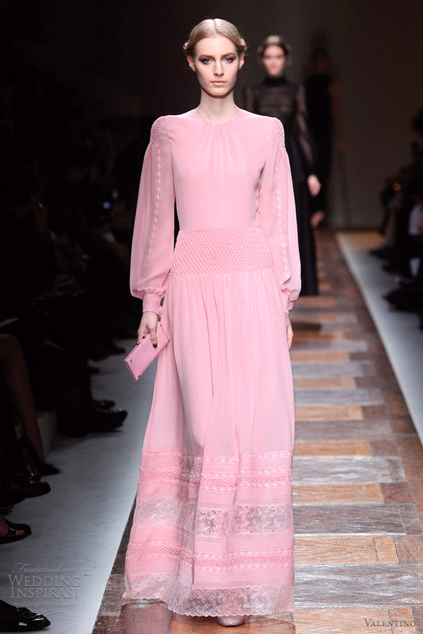 valentino fall 2012 pink dress