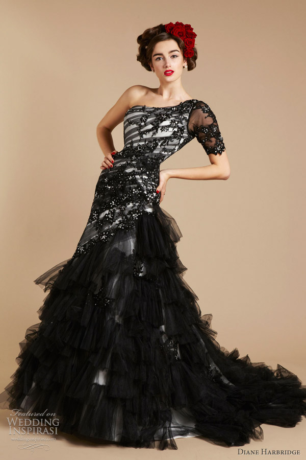 black wedding dress 2012