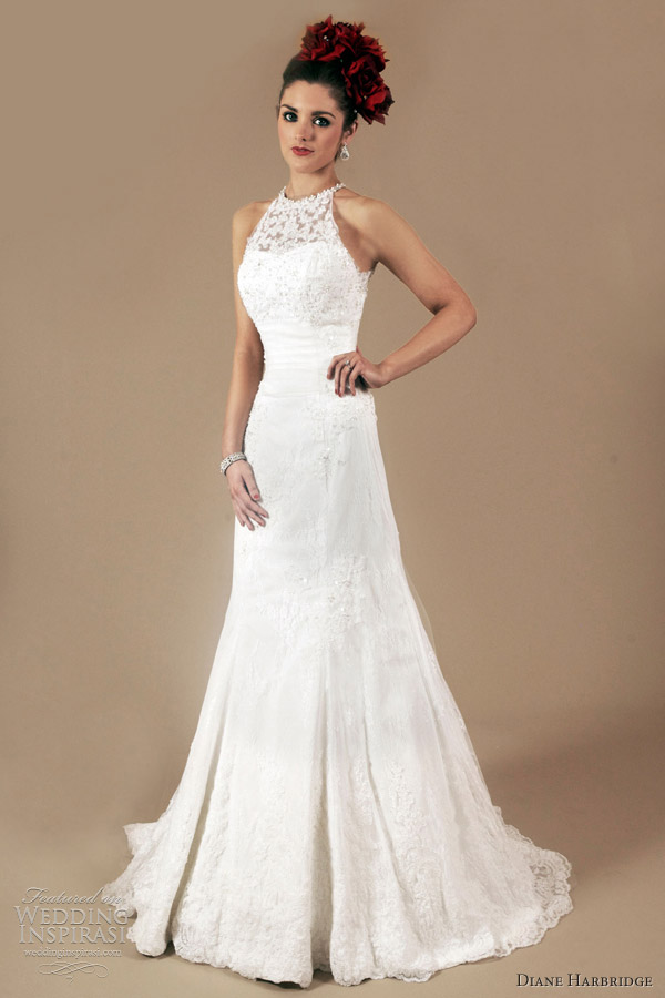 halter neck wedding dress 2012