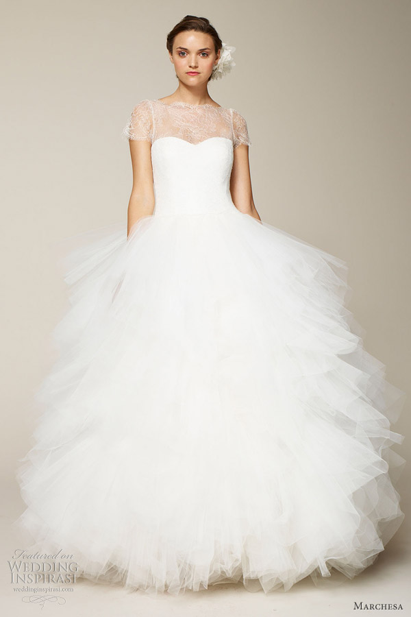 marchesa bridal 2013 ball gown