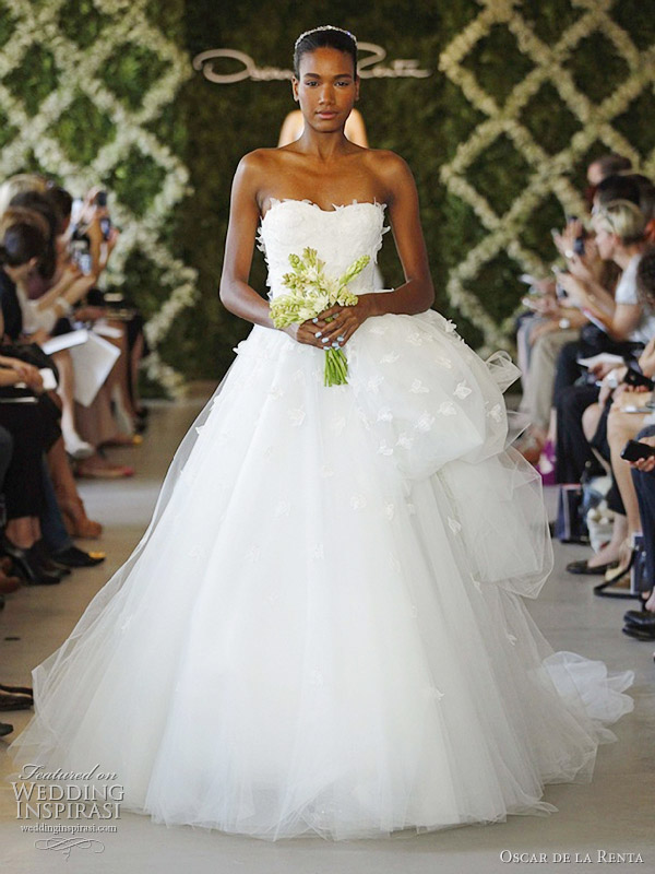 oscar de la renta bridal spring 2013 ball gown