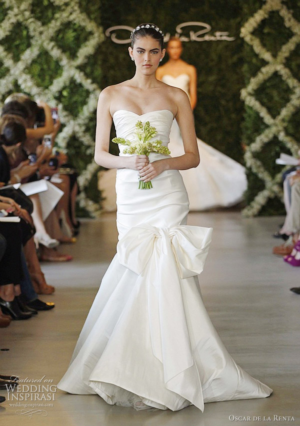 oscar de la renta bridal spring 2013 mermaid