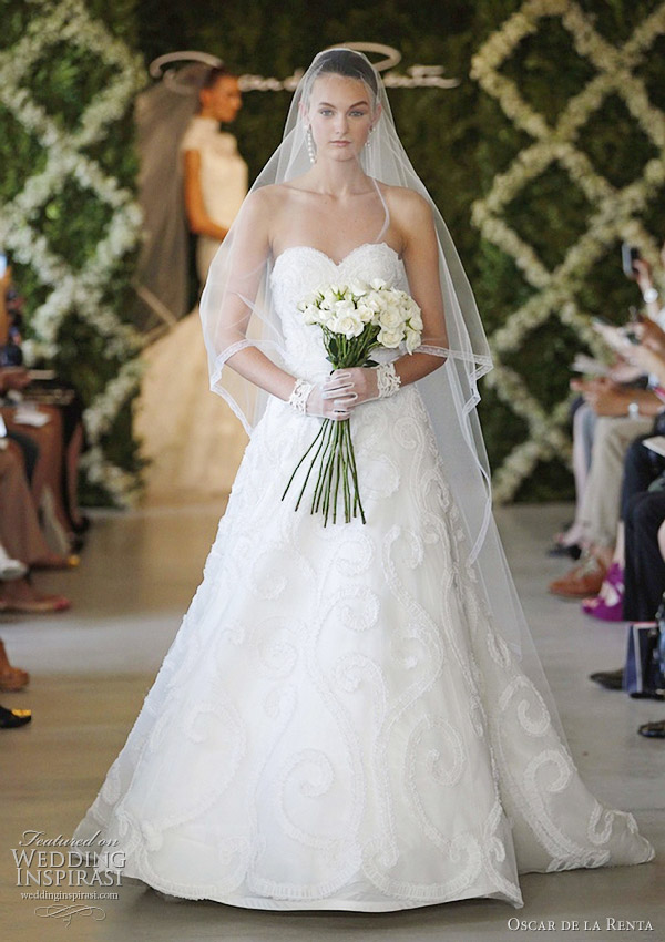 oscar de la renta bridal spring 2013