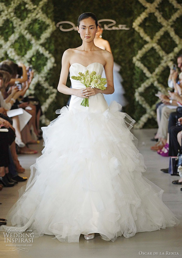 oscar de la renta spring 2013 wedding collection