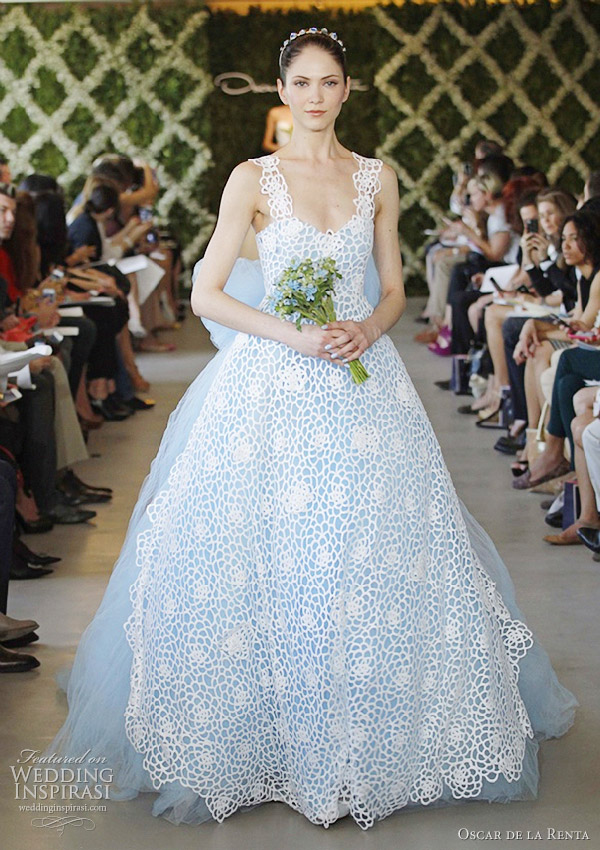 oscar de la renta spring 2013 wedding gown