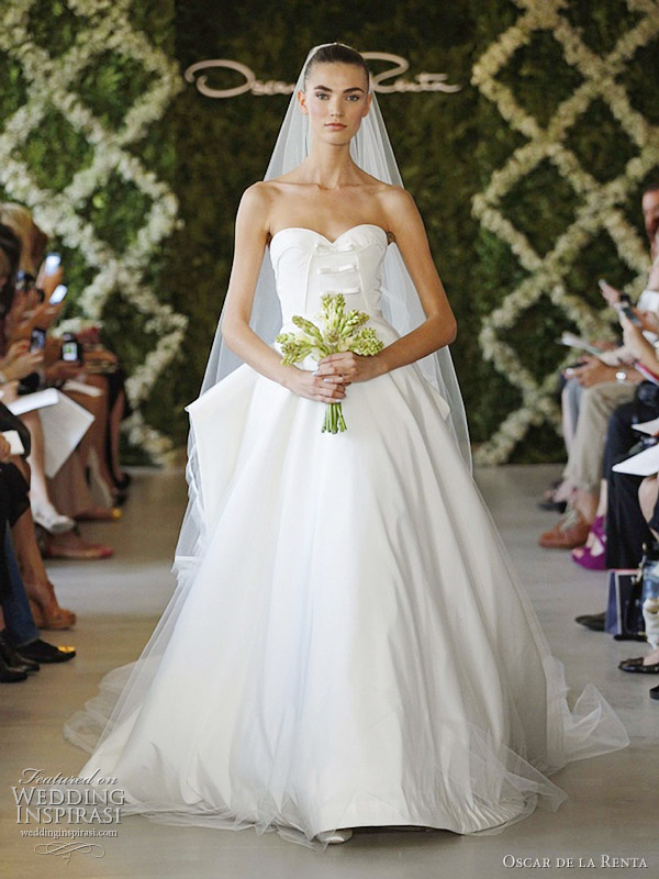 oscar de la renta wedding dress spring 2013