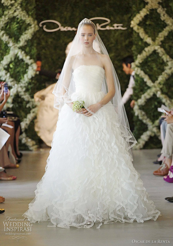 oscar de la renta wedding gowns spring 2013