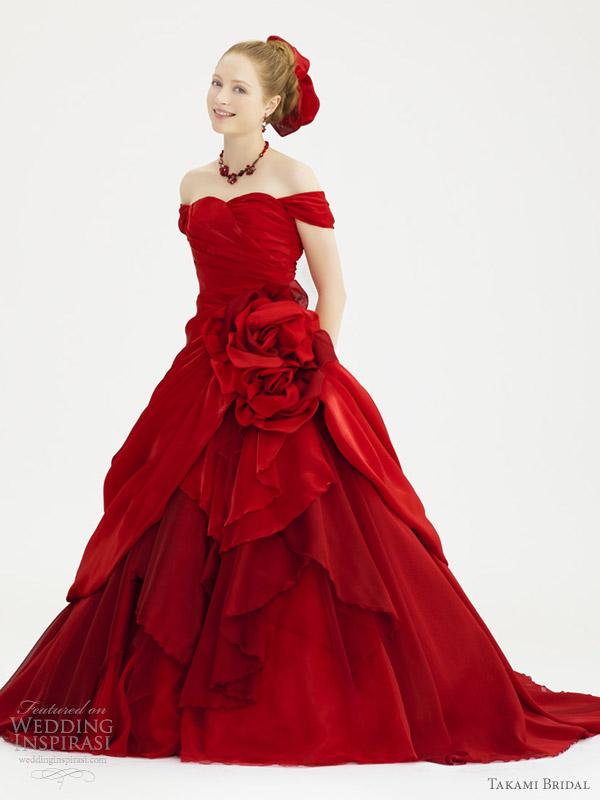 red royal wedding dress 2012