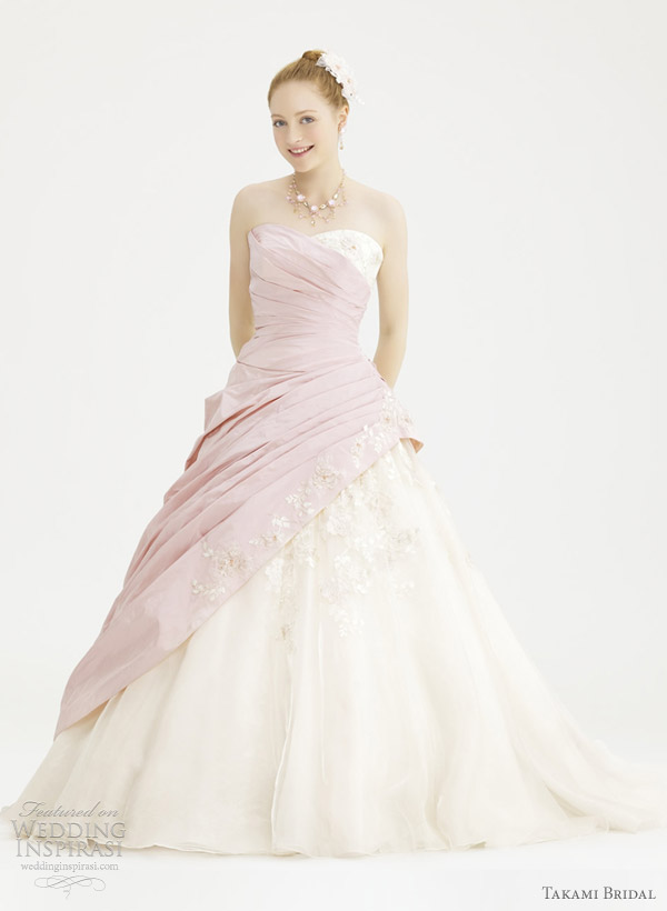 royal wedding dress 2012 pink peche