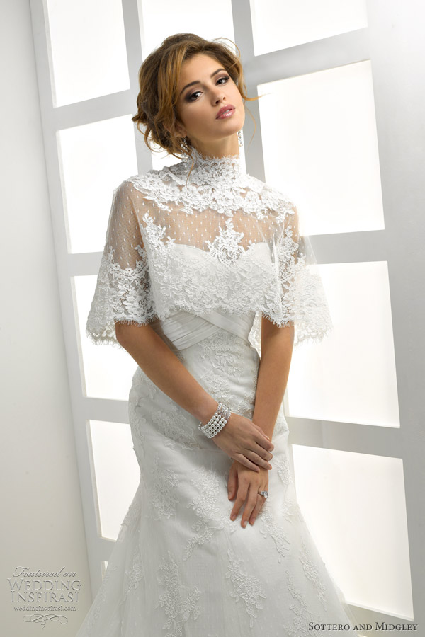 sottero midgley wedding dress with cape