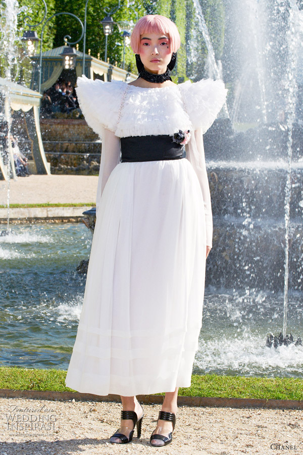 chanel resort 2013 white dress