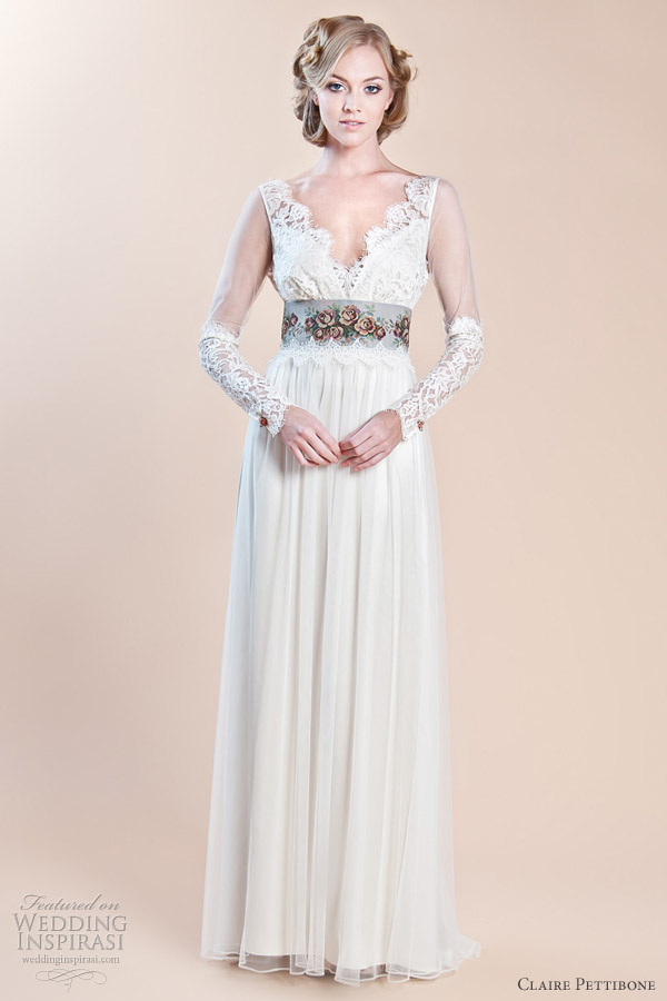 claire pettibone wedding dresses fall 2012 abbey