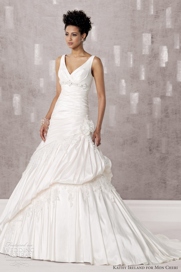 kathy ireland for mon cheri bridal fall 2012 - wedding dress style   231237