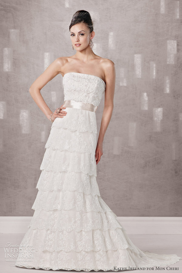 kathy ireland for mon cheri fall 2012 - wedding dress style 231236