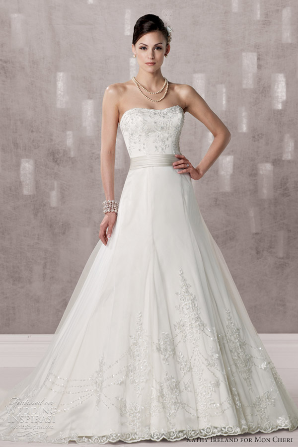 kathy ireland for mon cheri wedding dress fall 2012 -  style 231238