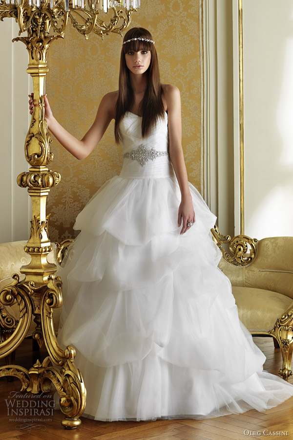 oleg cassini wedding dress