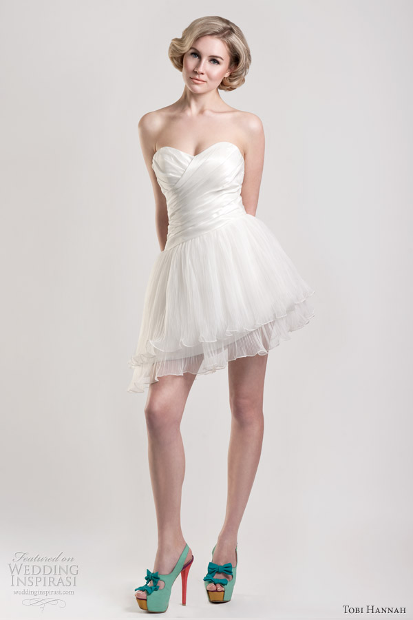 short wedding dresses tobi hannah spring 2013