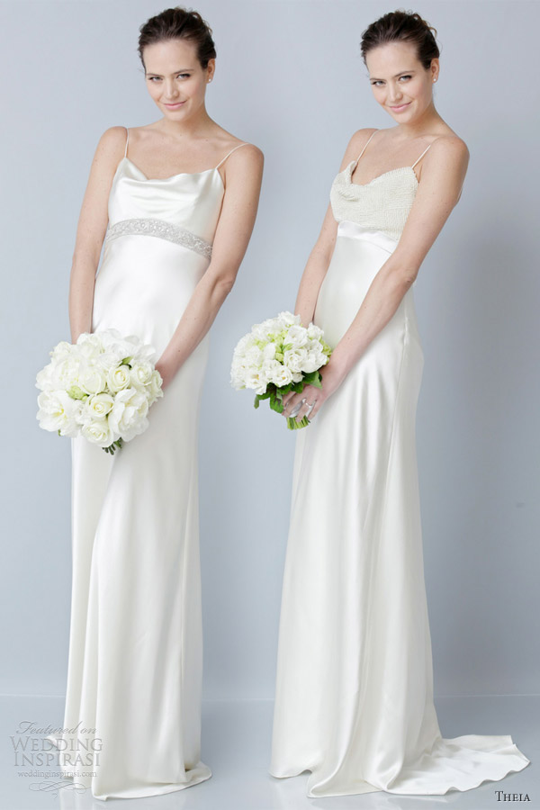 theia couture 2013 sheath wedding dresses