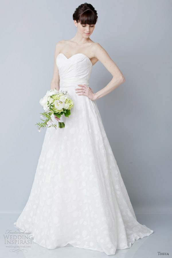 theia couture spring 2013 strapless wedding dresses