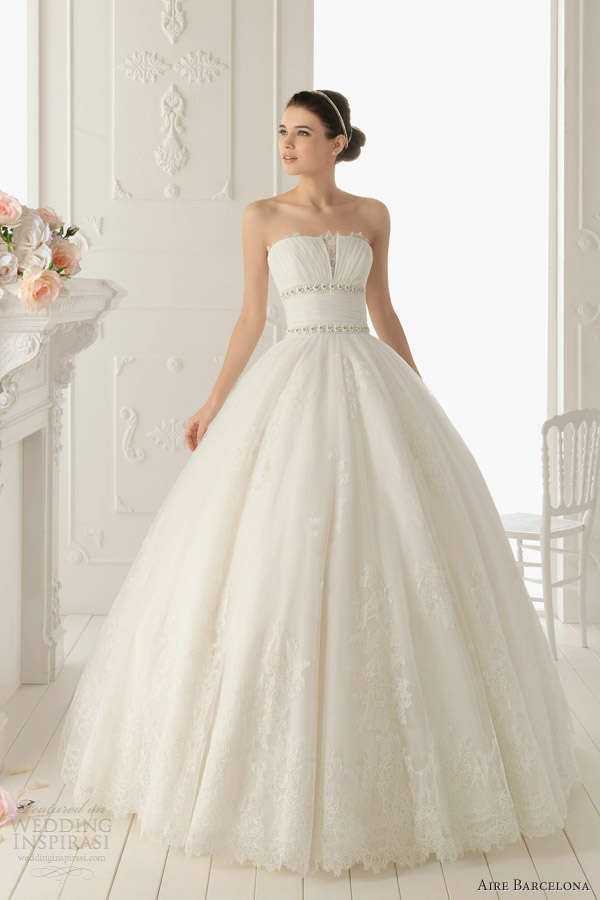 aire barcelona 2013 ray ball gown wedding dress