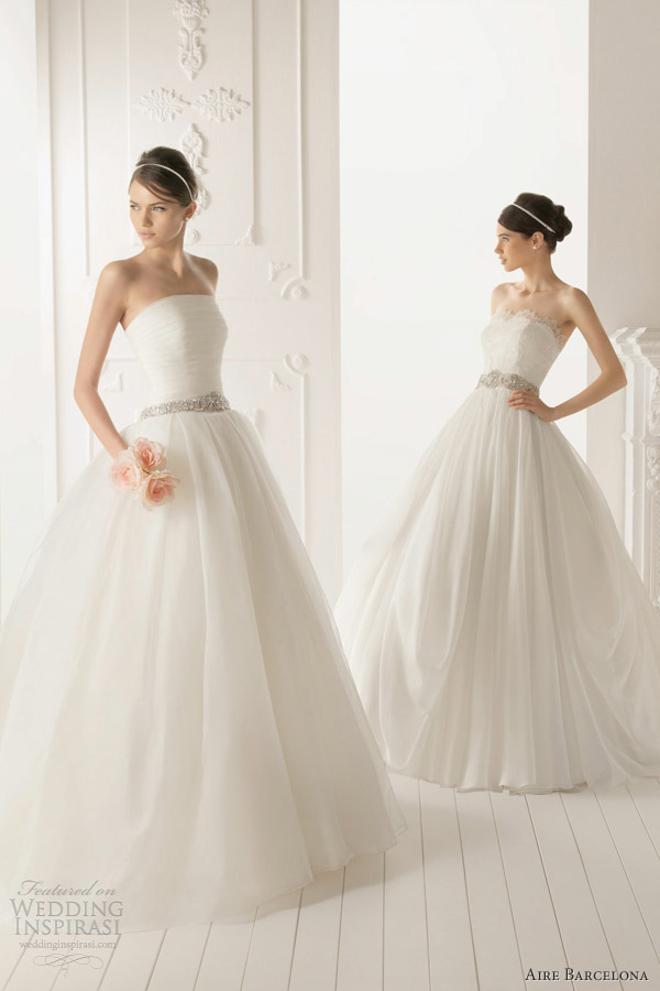 aire barcelona ball gown wedding dresses 2013