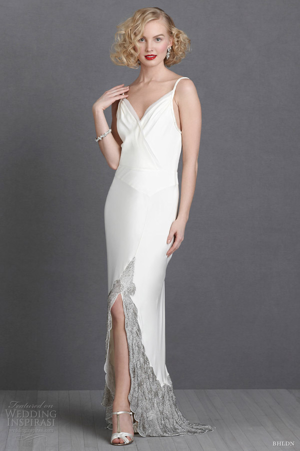 bhldn wedding dresses swirling platinum gown