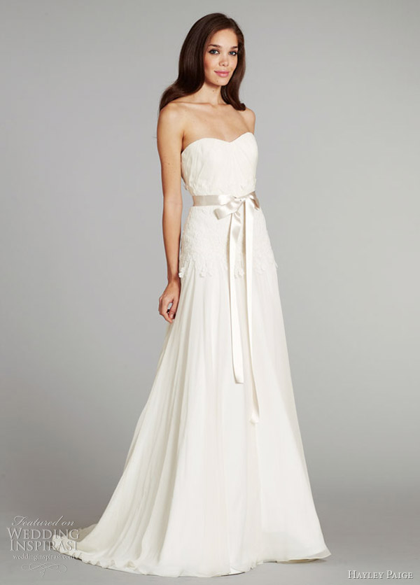 hayley paige fall 2012 bridal prima wedding dress