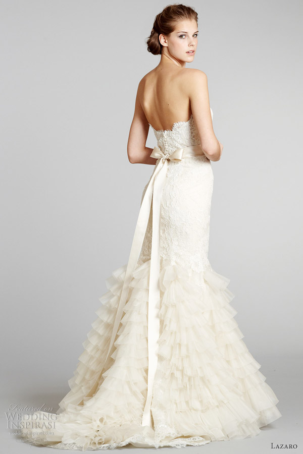 lazaro wedding dresses fall 2012 ruffle mermaid gown