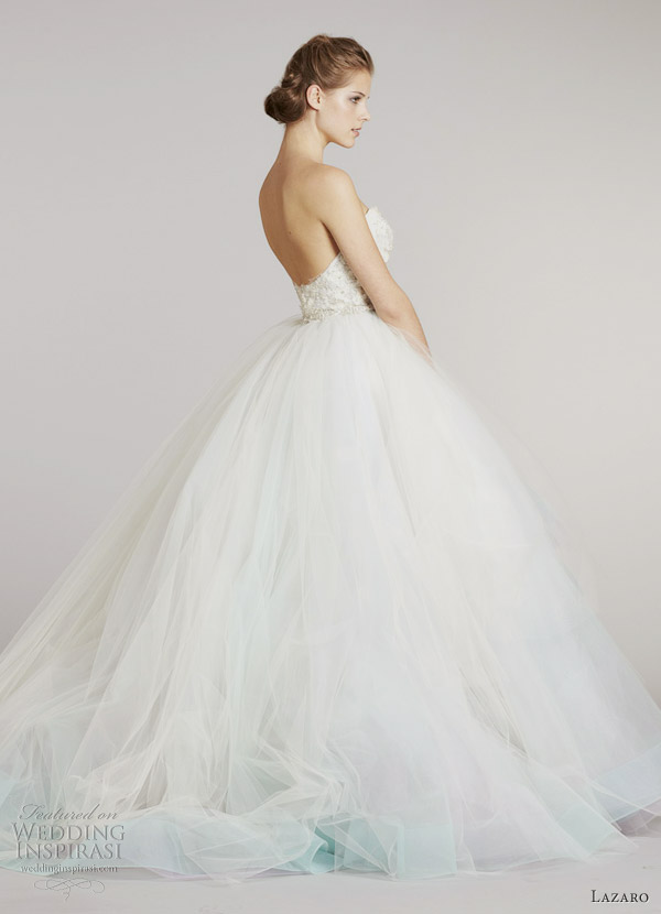multi color tulle ball gown lazaro fall 2012 multi color tulle ball gown lazaro fall 2012