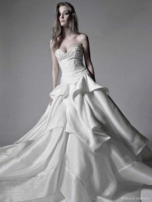 ronald abdala spring 2012 bridal ball gown wedding dress