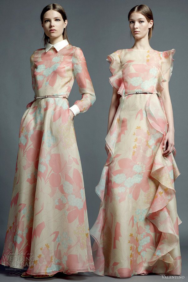 valentino resort 2013 floral print dresses