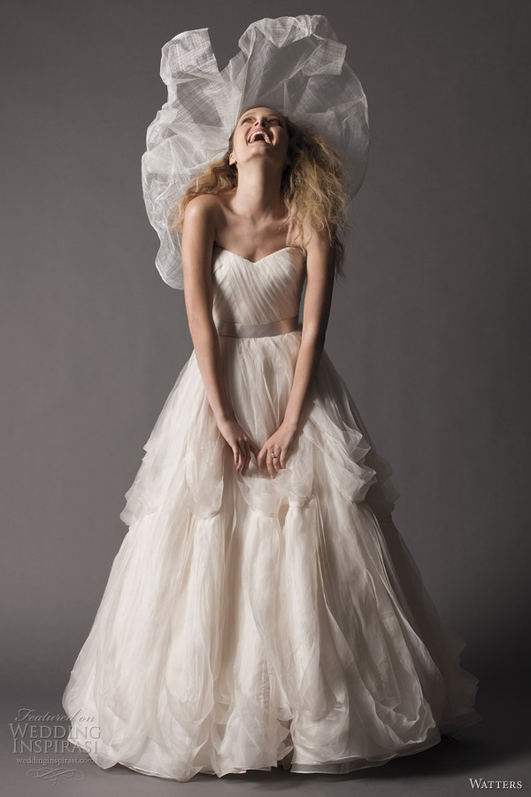 watters fall 2012 brides strapless ball gown wedding dress watters fall 2012 brides strapless ball gown wedding dress