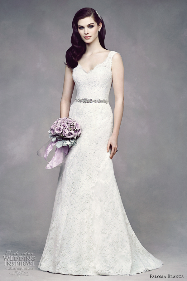 wedding gown fit flare lace paloma blanca fall 2012 premiere style 4305 wedding gown fit flare lace paloma blanca fall 2012 premiere style 4305