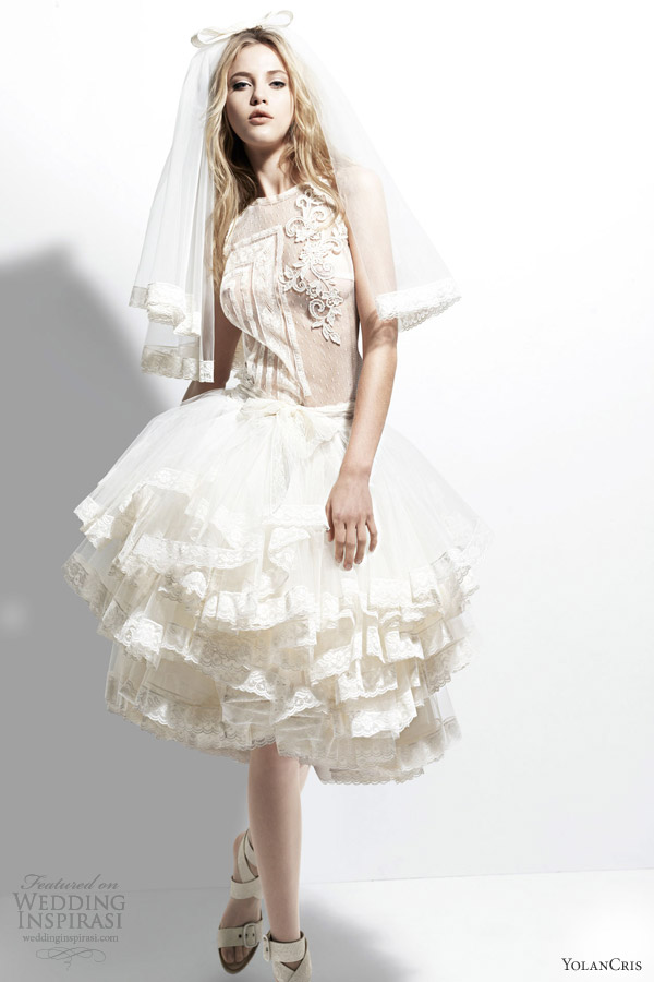 yolancris 2013 chelsea girl nepal short wedding dress