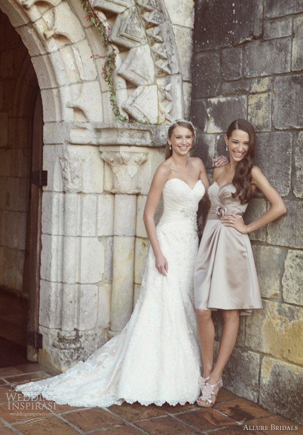 allure romance wedding dress style 2569 bridesmaid 1220