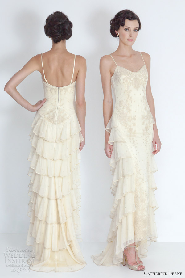 catherine deane 2012 bridal caitlin tiered wedding dress antique catherine deane 2012 bridal caitlin tiered wedding dress antique
