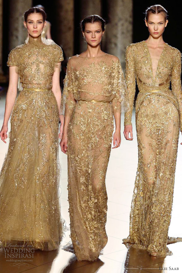 elie saab gold dress