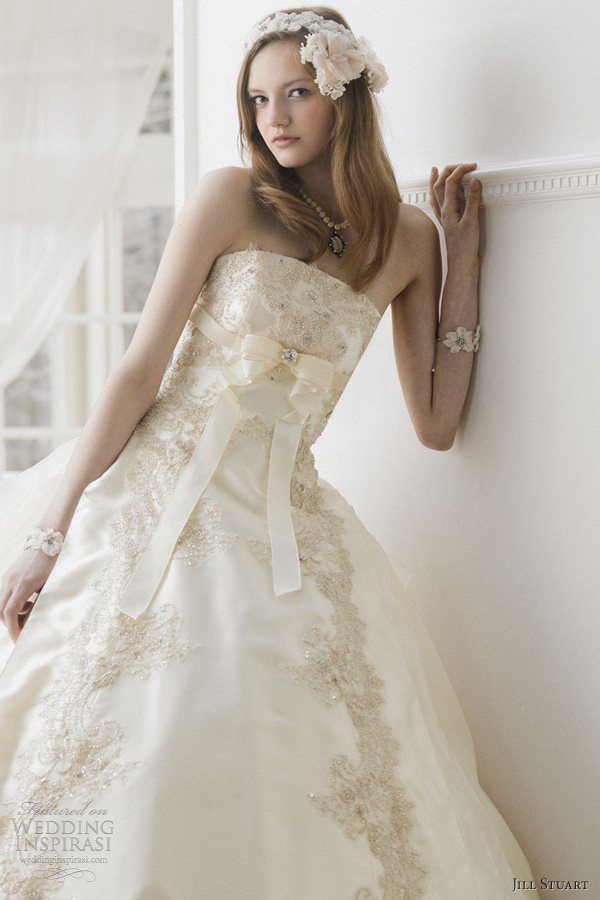 jill stuart wedding dresses 2012 romantic strapless gown
