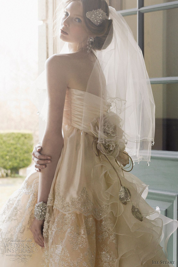 jill stuart wedding dresses 2012 strapless champagne ball gown