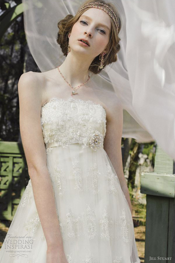 jill stuart wedding dresses 2012 strapless empire bridal gown