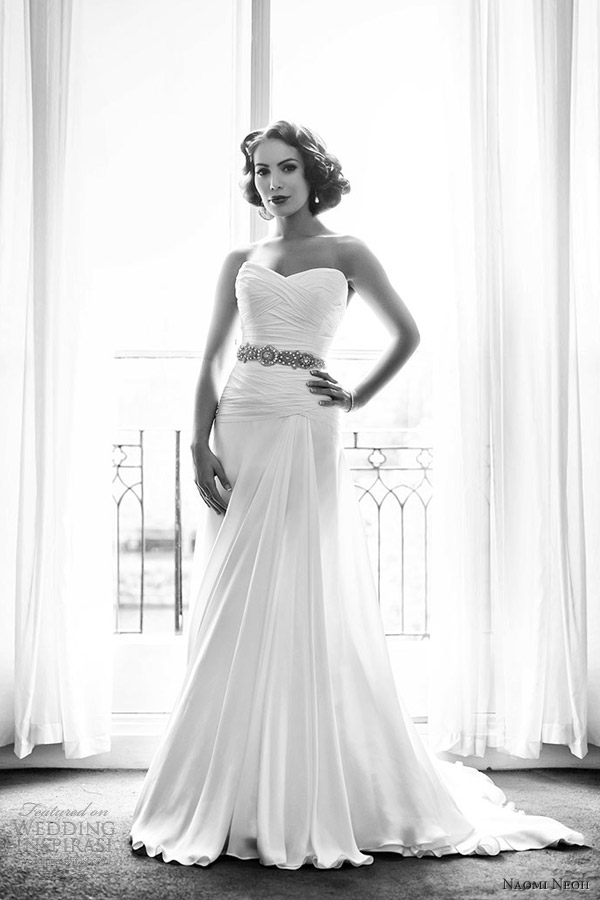 naomi neoh florence strapless a line sweetheart neckline wedding dress