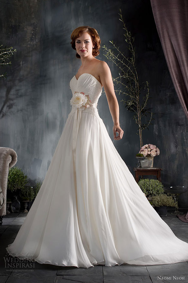 naomi neoh wedding dresses 2012 2013 chloe strapless gown