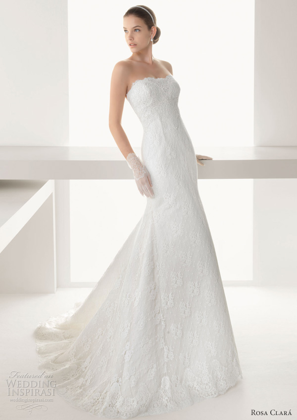 rosa clara 2013 baviera lace sheath wedding dress