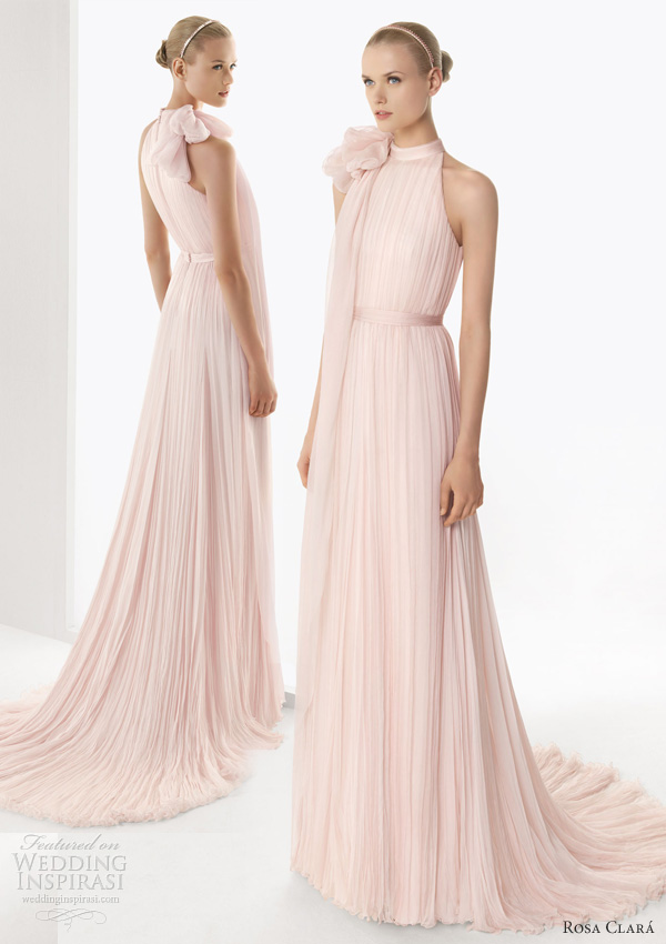 rosa clara pink wedding dress 2013 bosco