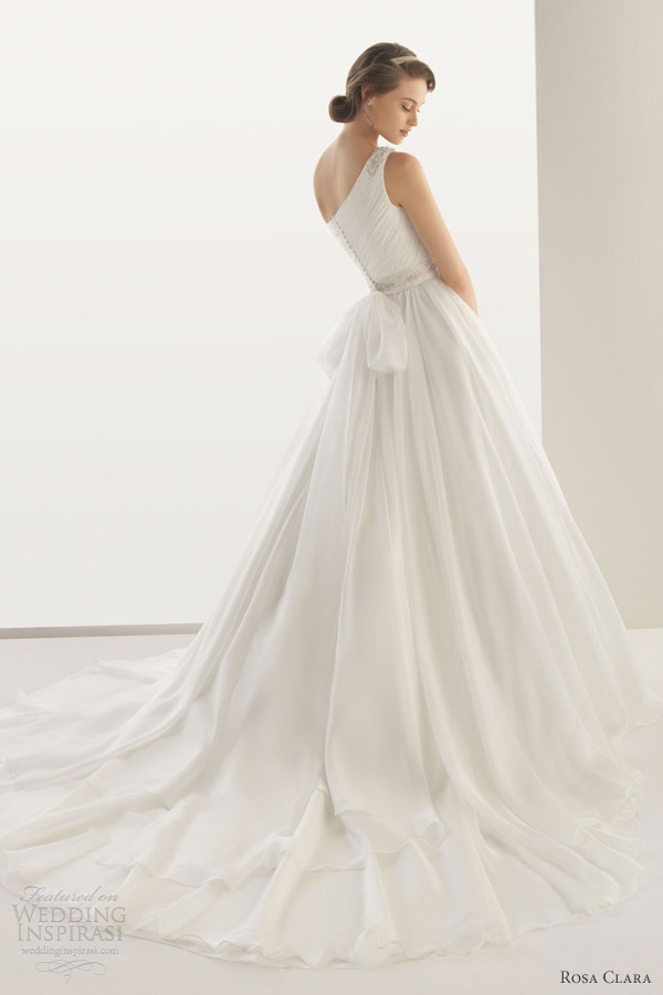 rosa clara wedding dresses 2013 two dedalo one shoulder gown