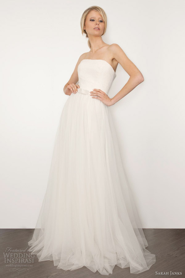 sarah janks wedding dresses 2013 bianca strapless bridal gown