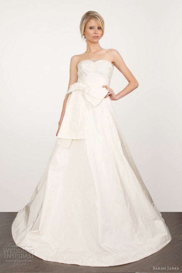 sarah janks wedding dresses 2013 couture chloe strapless ball gown